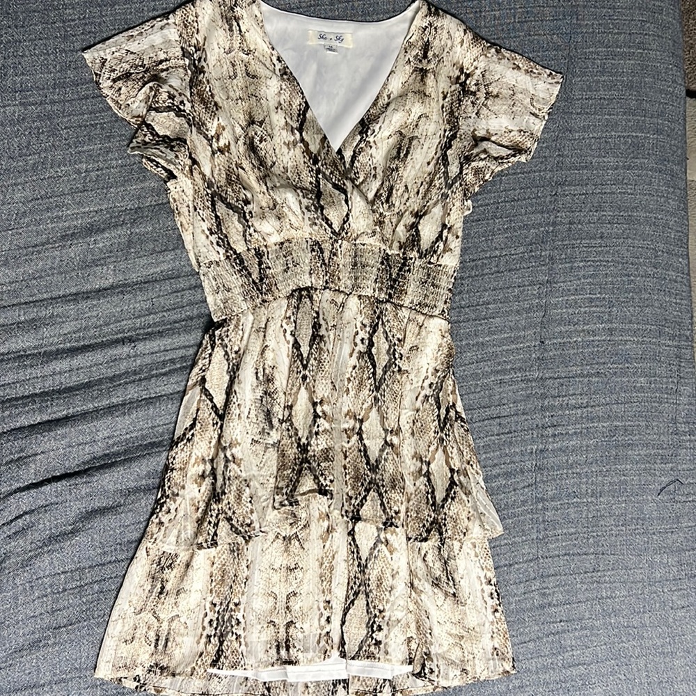 Snake skin dress, above the knee only worn a handful of times.